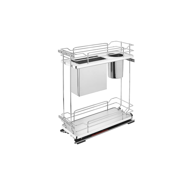 Rev-A-Shelf Steel, Gray, 8.75 in W, 24 in H, 21.69 in D, 21.69 in L, Gray 5322KB-BCSC-8-GR - main
